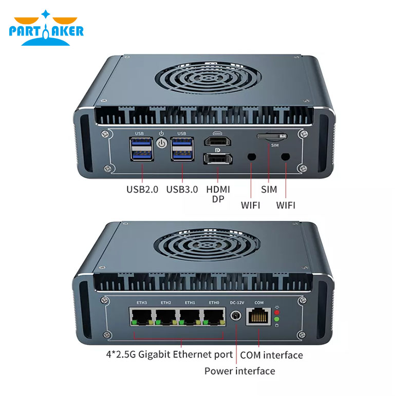 Pfsense Firewall Router 2.5G 4 I226 - 12세대 인텔 I3-1115G4 팬리스 미니 PC