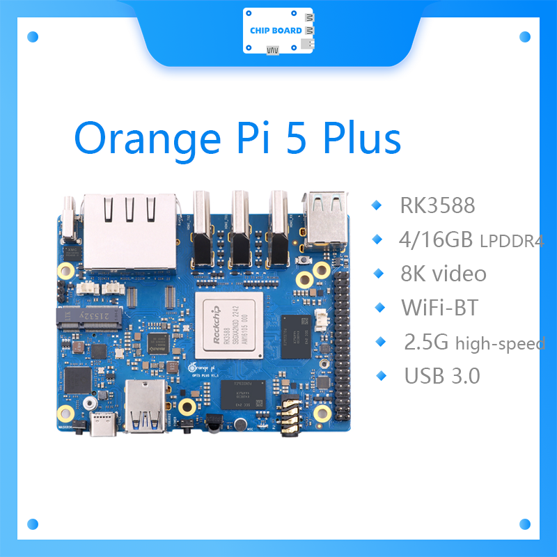 Rockchip Rk3588 Development Board - 오렌지 파이 5 플러스 싱글 보드