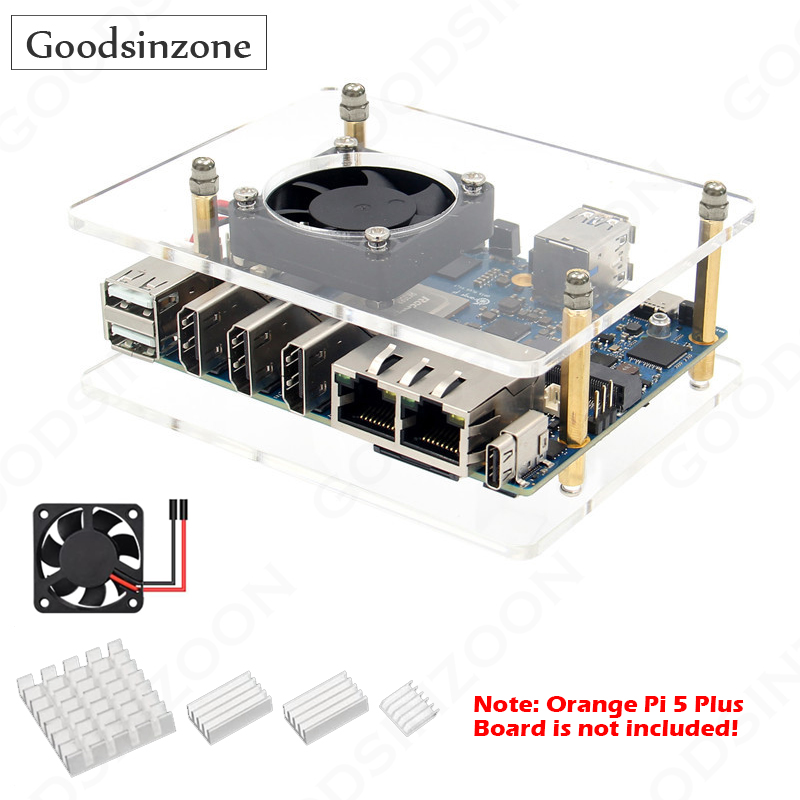 Orange Pi 5 Plus 16Gb - 선풍기 방열판 키트 포함 케이스, 오렌지