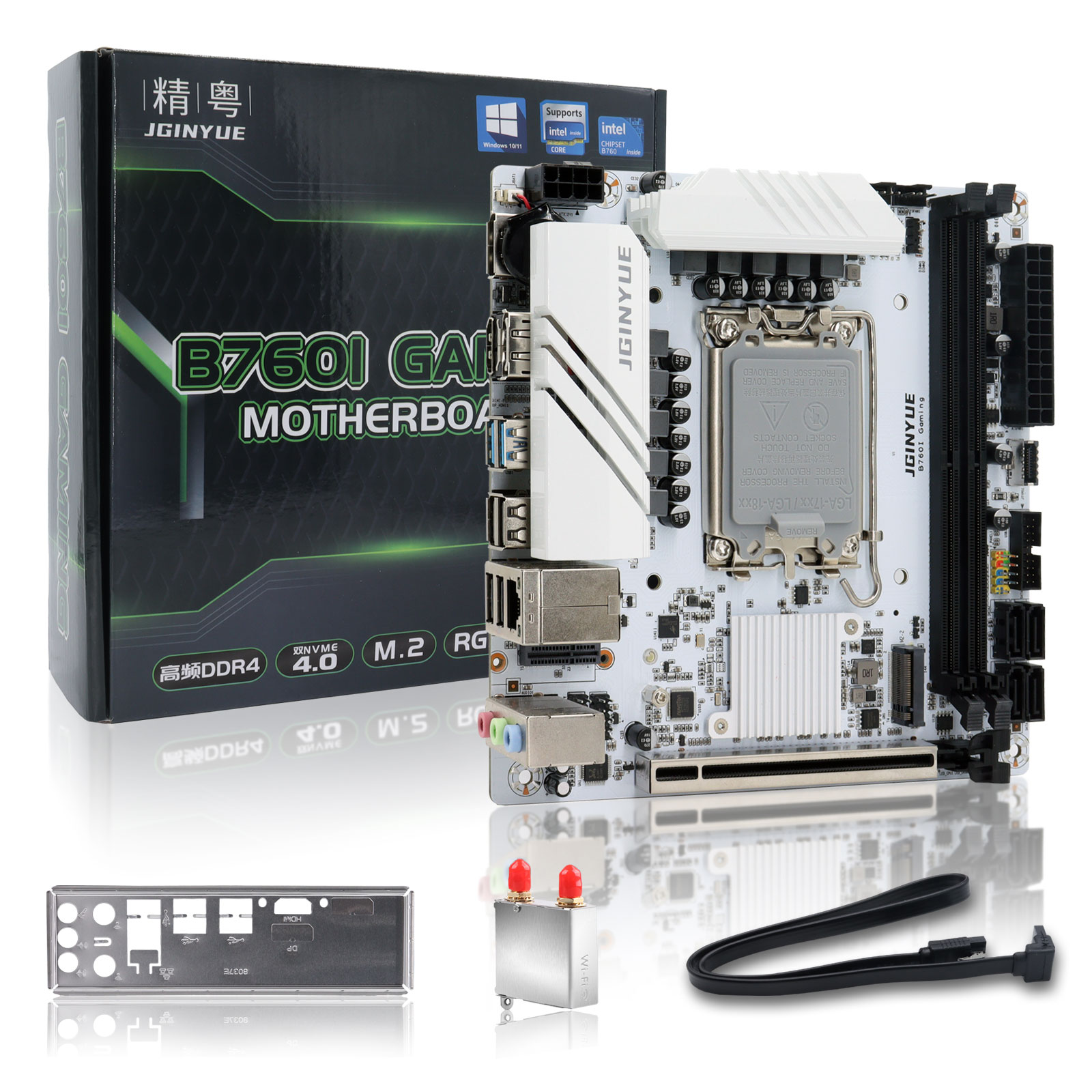 Lga1700 Itx Motherboard Ddr5 - JGINYUE B760 마더보드 LGA 1700 지원