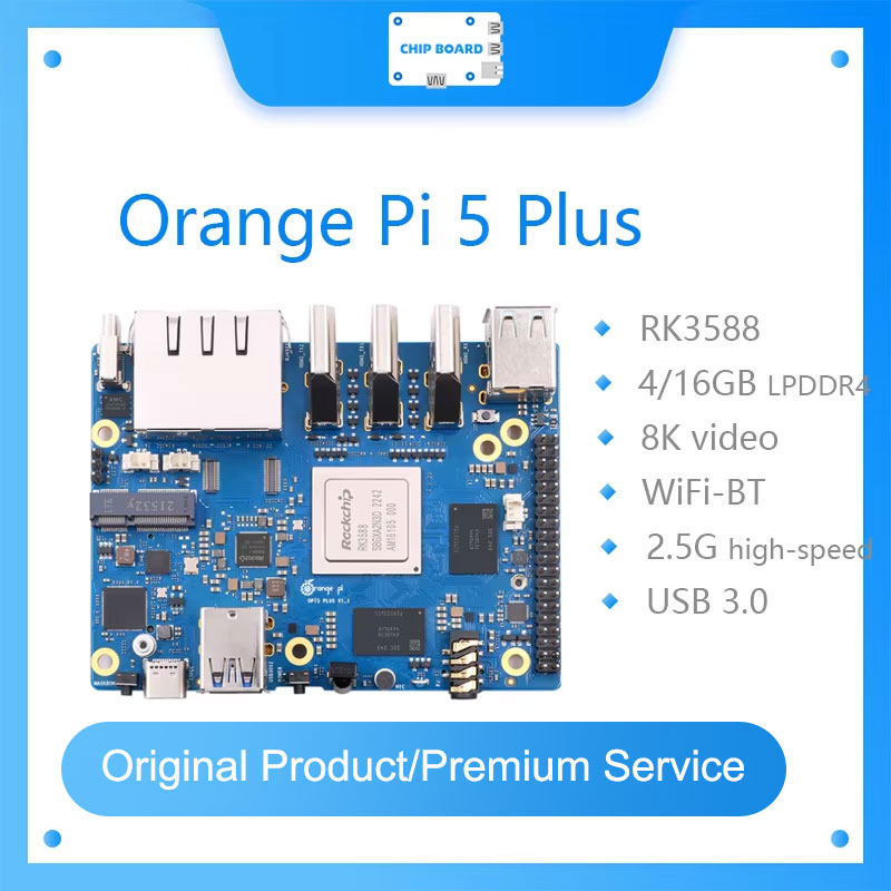Rockchip Rk3588 Development Board - 오렌지 파이 5 플러스 싱글 보드