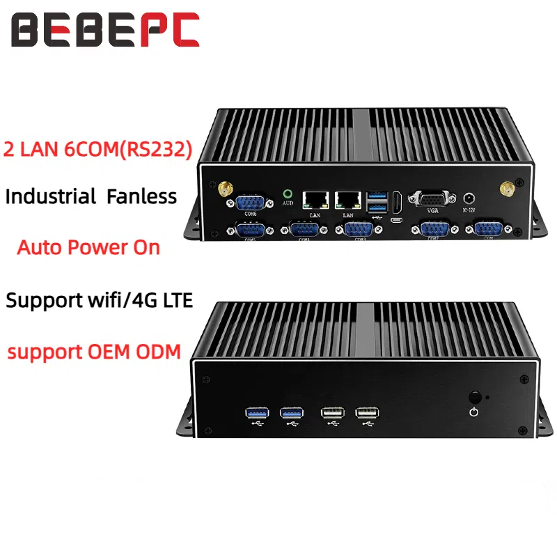 Fanless Industrial Pc Rs485 Core I7 - 미니 산업용 PC 팬리스 듀얼 LAN