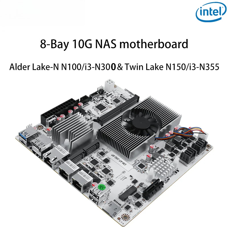 8베이 10G NAS 마더보드 인텔 i3-N300 N1 - Nas Motherboard 8 Sata Mini Itx 리뷰 및 가격