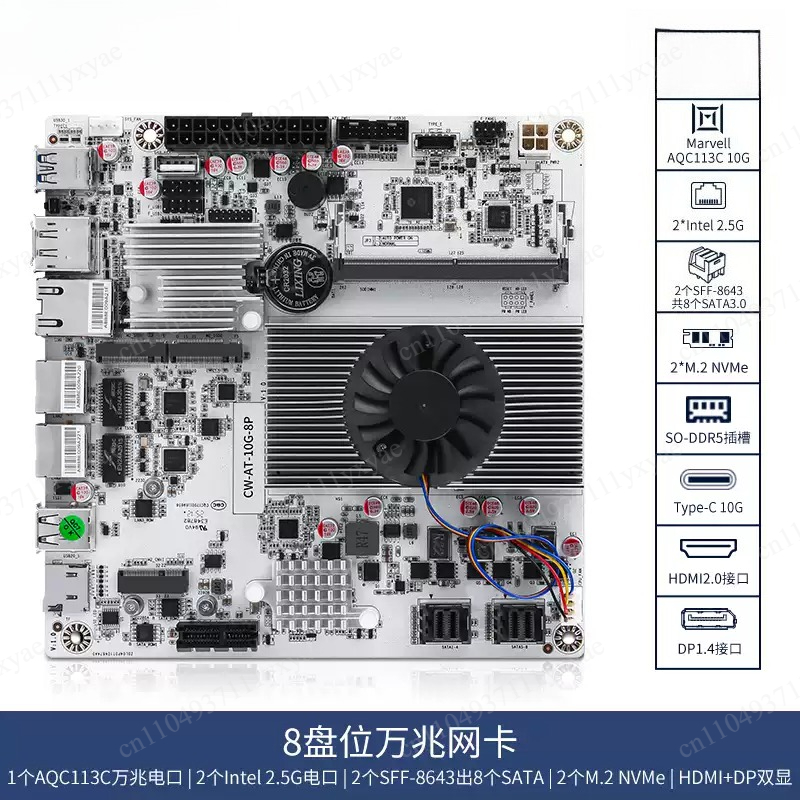 8베이 NAS 마더보드, N100 N150 N305 N - Nas Motherboard 8 Sata Mini Itx 리뷰 및 가격